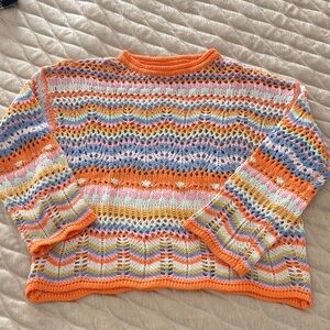 Vibrant Multicolor Knit Sweater